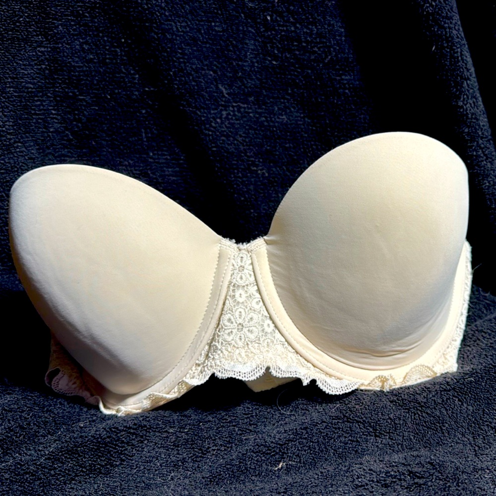 Aerie White Lace Push-Up Bra | Size 36C